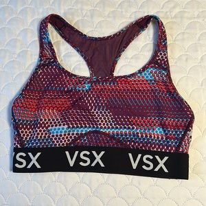 Multicolored VSX, Victoria’s Secret Sport, sports bra. Racer back.